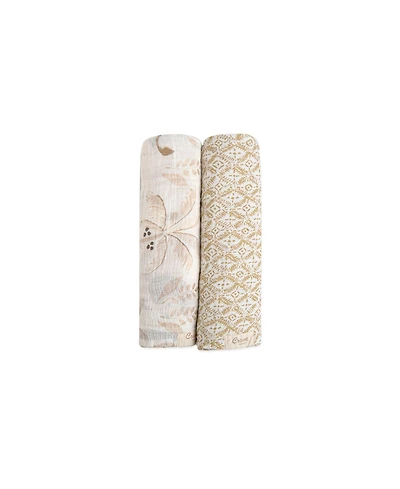 Crane Baby Baby Boys or Baby Girls Kendi Swaddle Wraps, Pack of 2