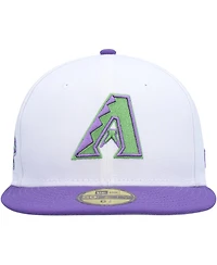 Men's New Era White Arizona Diamondbacks Side Patch 59FIFTY Fitted Hat