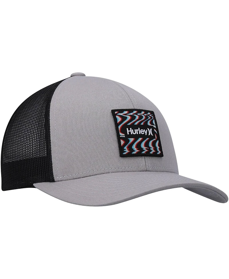 Men's Hurley Gray Seacliff Trucker Snapback Hat
