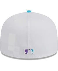 Men's New Era White Los Angeles Dodgers Vice 59FIFTY Fitted Hat