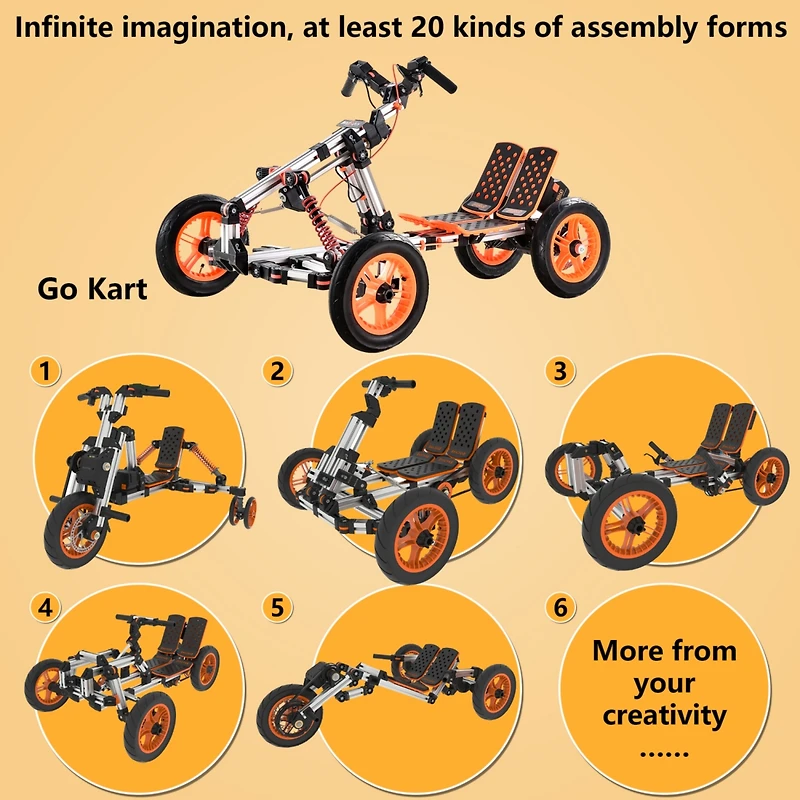 Streamdale Modular Electric Kart with Innovative Assembly (20+)