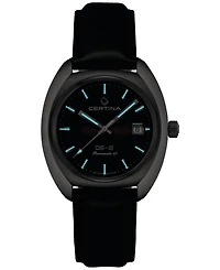 Certina Men's Swiss Automatic Ds-2 Black Synthetic Strap Watch 40mm