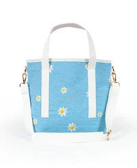 Shady Lady Daisy Medium, 100% Cotton Canvas Carryall Tote Bag