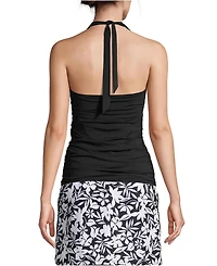 Lands' End Petite Square Neck Halter Tankini Swimsuit Top