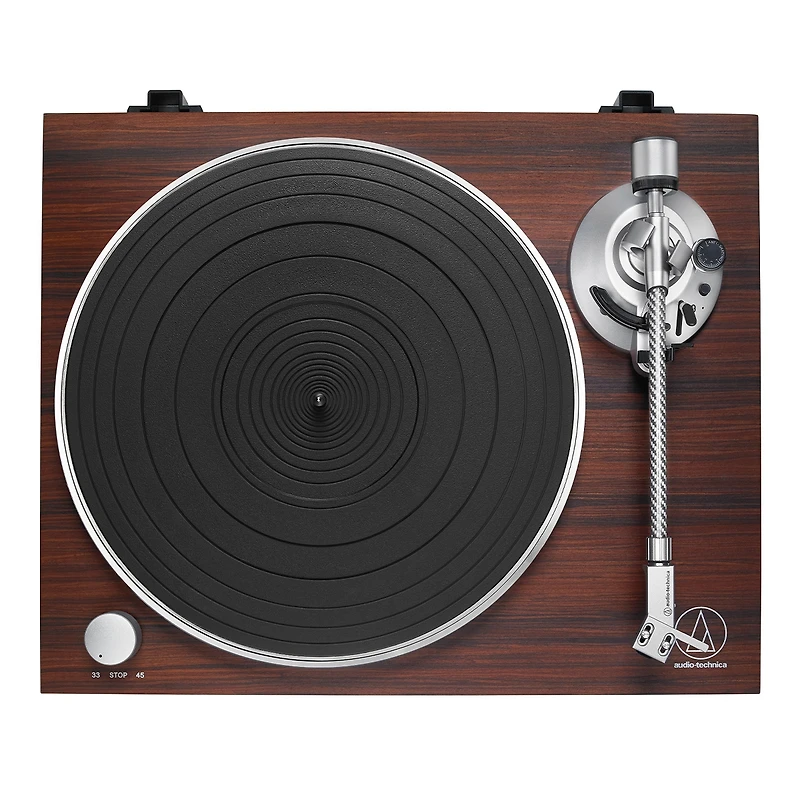 Audio-Technica At-LPW50BT-rw Wireless Belt-Drive Turntable with Bluetooth (Rosewood)