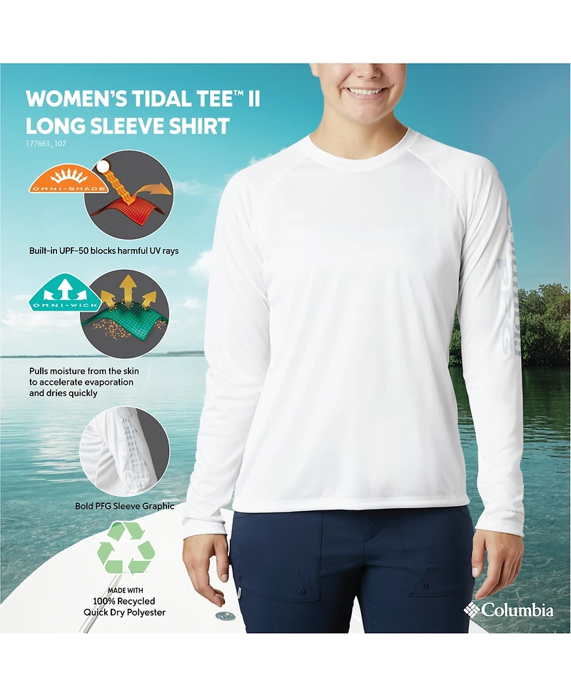 Columbia Women's Pfg Tidal Tee Ii Omni-Shade T-Shirt
