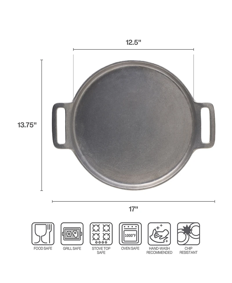Wilton Armetale Gourmet Grillware Handled Pizza Tray