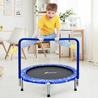 36'' Kids Trampoline Rebounder W/Full Covered Handrail
