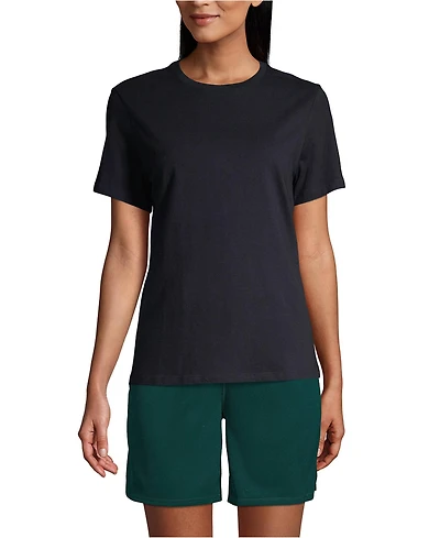 Lands' End Women's Short Sleeve Feminine Fit Essential T-shirt
