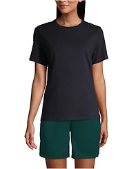 Lands' End Women's Short Sleeve Feminine Fit Essential T-shirt