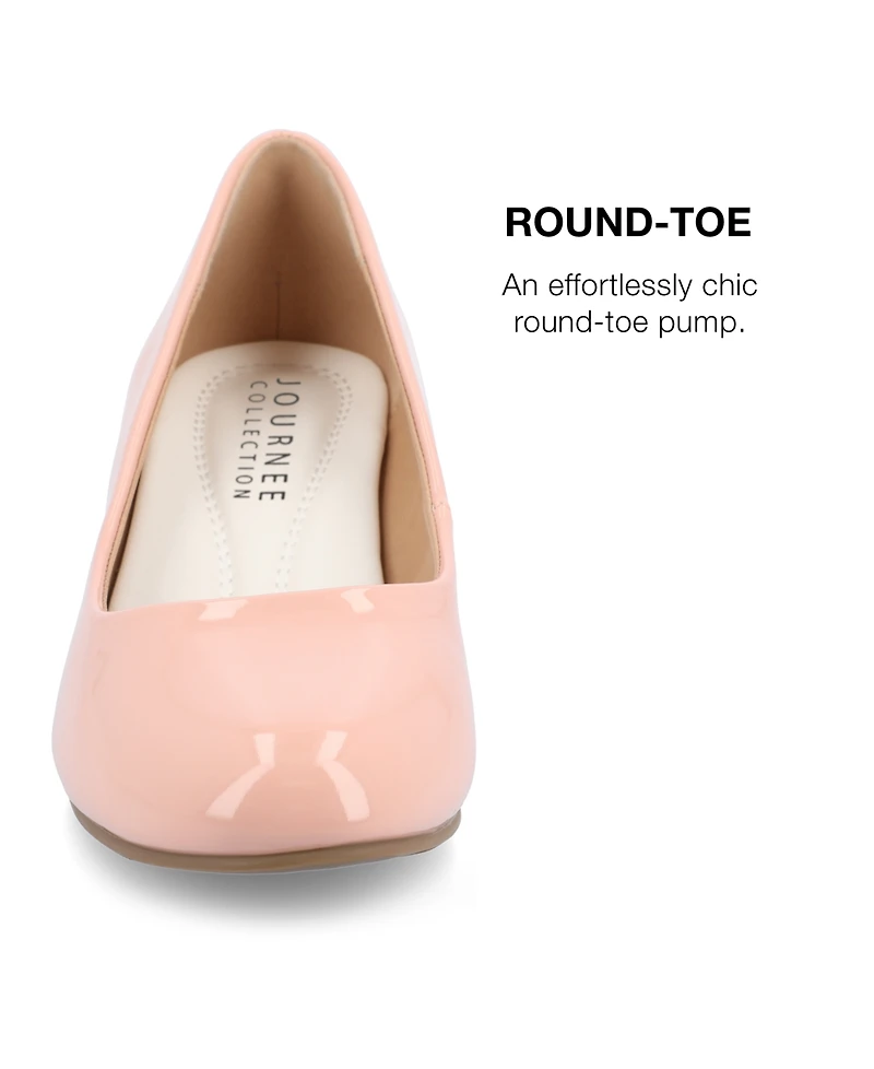 Journee Collection Women's Luu Round Toe Pumps