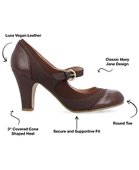Journee Collection Women's Siri Round Toe Mary Jane Pumps