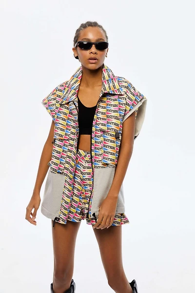 Nocturne Women's Printed Oversized Jacket
