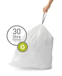 simplehuman Code 100pk Custom Fit Liners with 5 Quick Dispense Packs