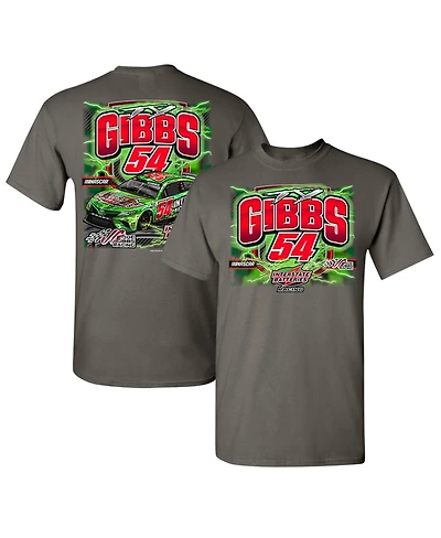 Men's Joe Gibbs Racing Team Collection Charcoal Ty Interstate Batteries Car T-shirt