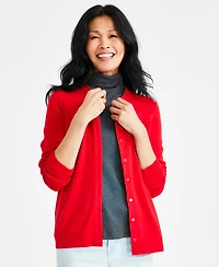 Style & Co Women's Button-Down Long-Sleeve Cardigan, Created for Macy's