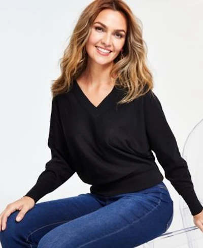 I.N.C. International Concepts Womens V Neck Sweater P Xs 3x Created For Macys