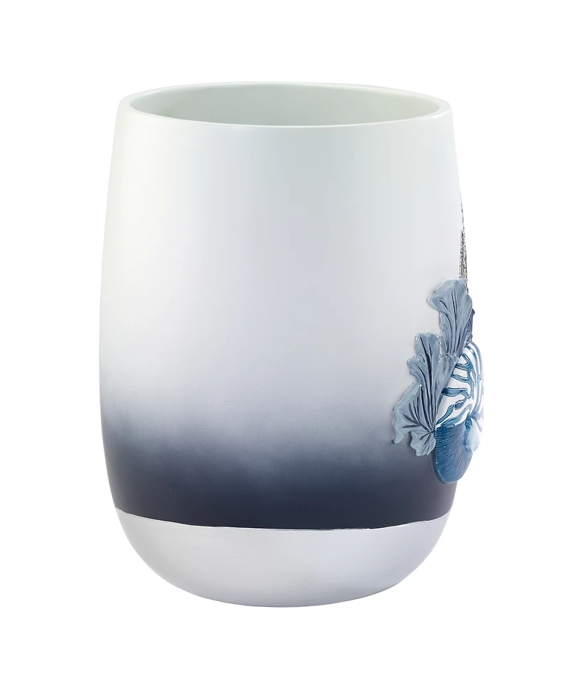 Avanti Blue Lagoon Ombre Seashells Wastebasket