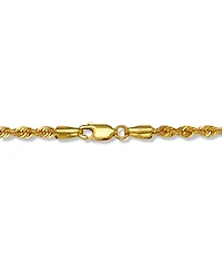 Sparkle Rope Link 22" Chain Necklace (3mm) in 14k Gold