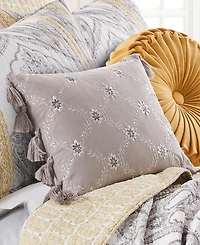 Levtex St. Ives Embroidered Decorative Pillow, 14" x 18"