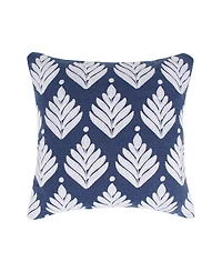 Levtex Vintage-Like Blossom Embroidered Decorative Pillow, 18" x 18"