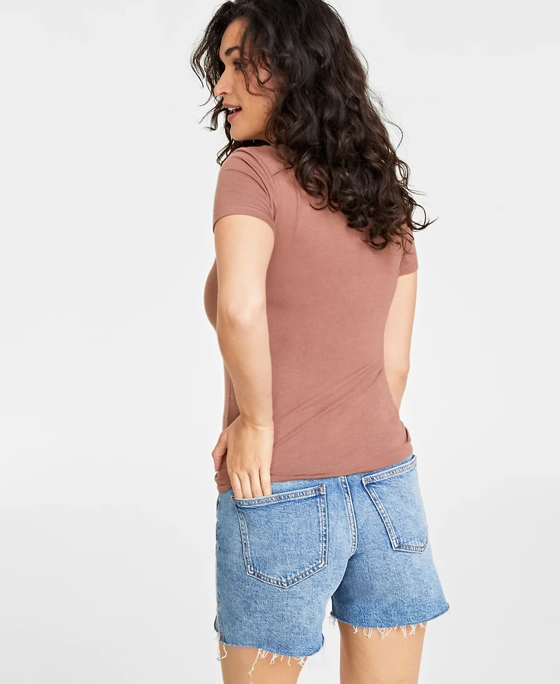 On 34th Women's Modal V-Neck T-Shirt, Created for Macy's