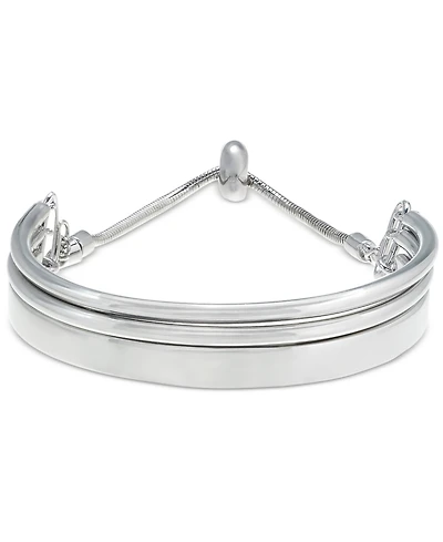 On 34th Silver-Tone Slider Bracelet, Created for Macy's