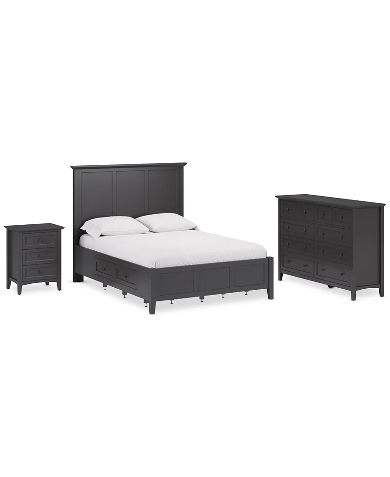Hedworth California King Storage 3-Pc. Set (Bed