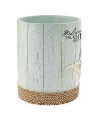 Avanti Beachcomber Seashells Resin Wastebasket