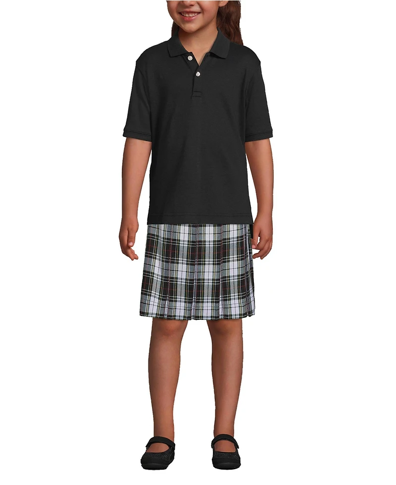 Lands' End Kids Short Sleeve Interlock Polo Shirt