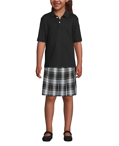 Lands' End Kids Short Sleeve Interlock Polo Shirt