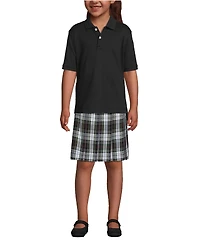 Lands' End Kids Short Sleeve Interlock Polo Shirt