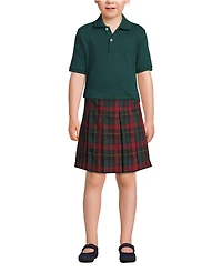 Lands' End Boys Short Sleeve Interlock Polo Shirt