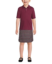 Lands' End Boys Short Sleeve Interlock Polo Shirt