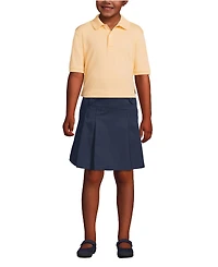 Lands' End Boys Short Sleeve Interlock Polo Shirt