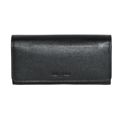 Club Rochelier Ladies Leather Clutch Wallet with Checkbook and Gusset