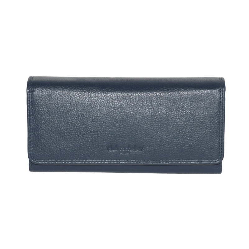 Club Rochelier Ladies Leather Clutch Wallet with Checkbook and Gusset