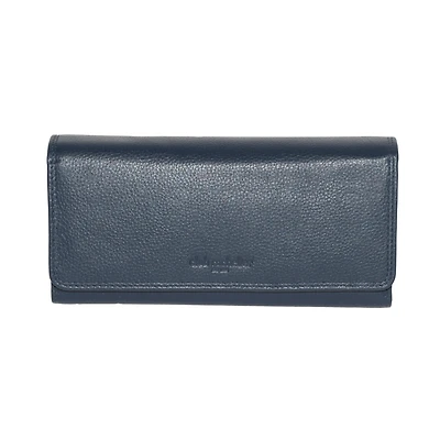 Club Rochelier Ladies Leather Clutch Wallet with Checkbook and Gusset