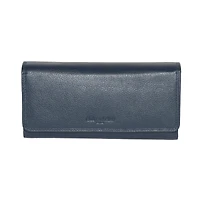 Club Rochelier Ladies Leather Clutch Wallet with Checkbook and Gusset