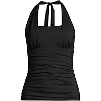 Lands' End Petite Square Neck Halter Tankini Swimsuit Top
