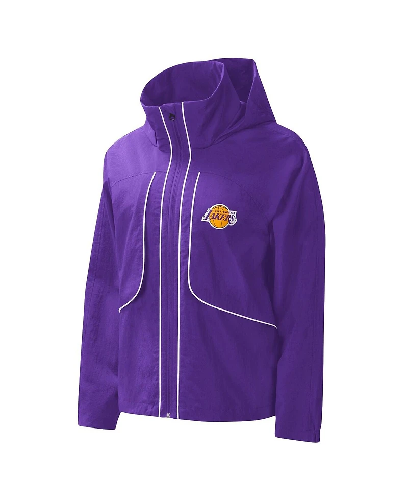 Women's G-iii 4Her by Carl Banks Purple Los Angeles Lakers Last Shot Full-Zip Jacket
