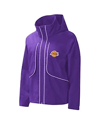 Women's G-iii 4Her by Carl Banks Purple Los Angeles Lakers Last Shot Full-Zip Jacket