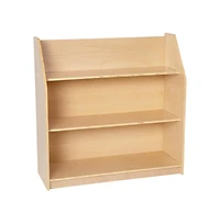 Kid'S Bookshelf Or Toy Storage Shelf For Bedroom Or Playroom In Wood Finish With Safe, Kid-Friendly Curved Edges