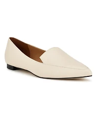 Nine West Women's Abay Pointed Toe Slip-On Smoking Flats