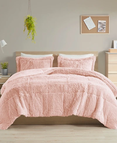 Intelligent Design Malea Shaggy Faux-Fur 2-Pc. Comforter Set, Twin/Twin Xl