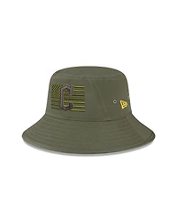 Men's New Era Green Cleveland Guardians 2023 Armed Forces Day Bucket Hat