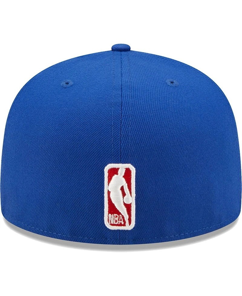 Men's New Era Royal Philadelphia 76ers Fall 22 Identity 59FIFTY Fitted Hat