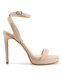Nine West Women's Zadie Square Toe Stiletto Heel Dress Sandals