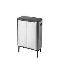 Bo Touch Top Hi Dual Compartment Trash Can, 2 x 8 Gallon, 2 x 30 Liter