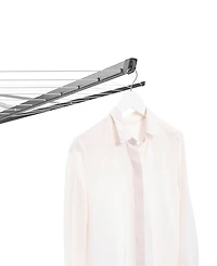 Rotary Lift-o-Matic Clothesline - 164', 50 Meter with Metal Ground Spike, Protective Cover, Peg Bag and Wooden Clothespins Set